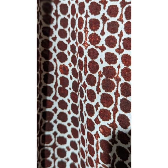 NWT Evereve Drew Smocked Tank Brown White Check Womens Sz XL - Picture 6 of 11